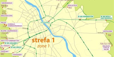 华沙区域1的地图