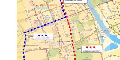地图华沙巴175路线 