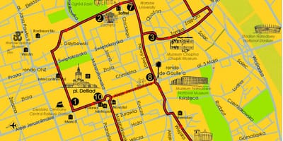 华沙跳上跳下地图